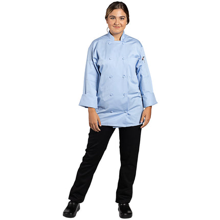 Áo bếp tay dài xanh da trời Uncommon Chef Pulse 0706 - Cỡ 2XL