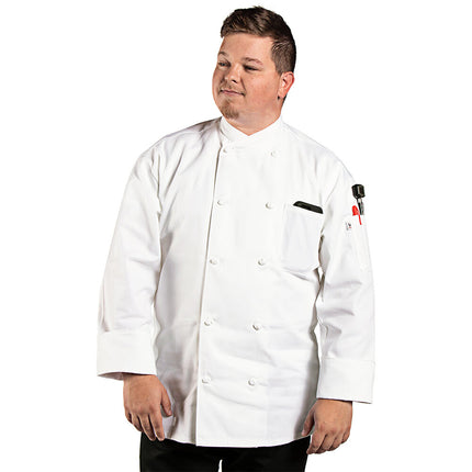 Áo bếp unisex tay dài Uncommon Chef Soho 0435 trắng, tùy chỉnh - size 2XL