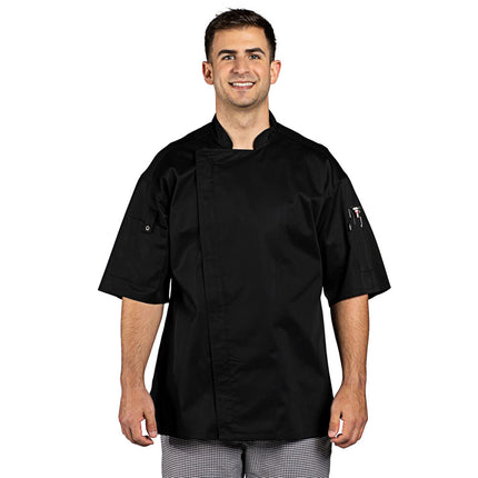 Áo bếp cộc tay lưng lưới Uncommon Chef Venture Pro Vent màu đen size 2XL