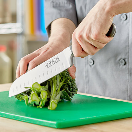 Dao bếp Santoku Choice Classic 18 cm lưỡi Granton cán POM