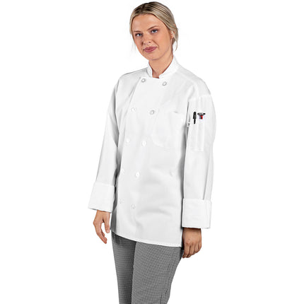 Áo bếp dài tay lưới lưng tùy chỉnh màu trắng Uncommon Chef Classic Pro Vent 0426 - Size 2XL
