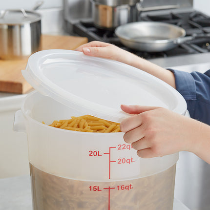 Nắp hộp đựng thực phẩm nhựa PP tròn trong mờ Choice 11,4, 17 và 20,8 lít
