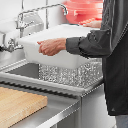 Khay đựng/lọc nước nhựa polypropylene đục lỗ Choice 51 x 38 x 13 cm màu trắng