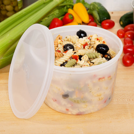 Choice Nắp Deli Nhựa Trong Mờ Loại Nặng Dùng Được Lò Vi Sóng 64 oz 100 Cái/Thùng