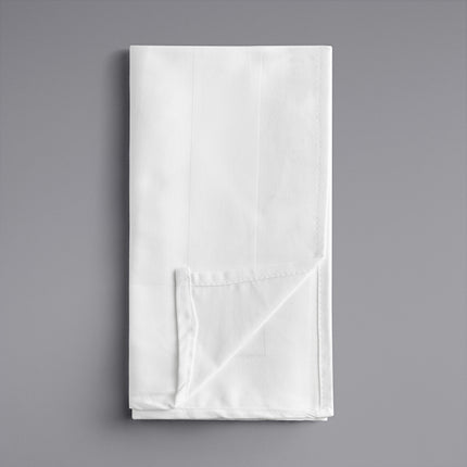 Khăn ăn trắng bằng cotton ringspun 100% viền satin hoa văn damask Oxford 56 cm x 56 cm - Gói 12 cái