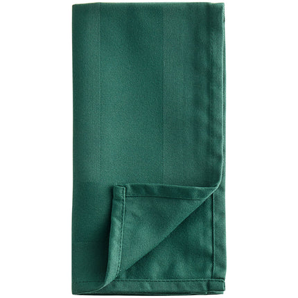 Khăn ăn xanh lá bằng polyester 100% viền satin Oxford 51 cm x 51 cm - Gói 12 cái
