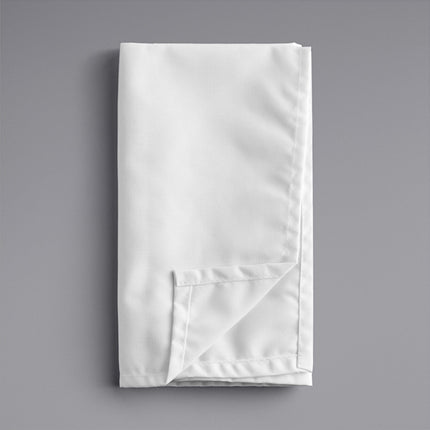 Khăn ăn trắng bằng polyester 100% Oxford 51 cm x 51 cm - Thùng 144 cái