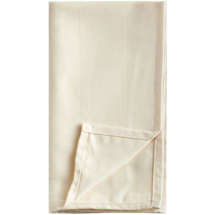 Khăn ăn trắng ngà bằng polyester 100% viền satin Oxford 51 cm x 51 cm - Thùng 300 cái