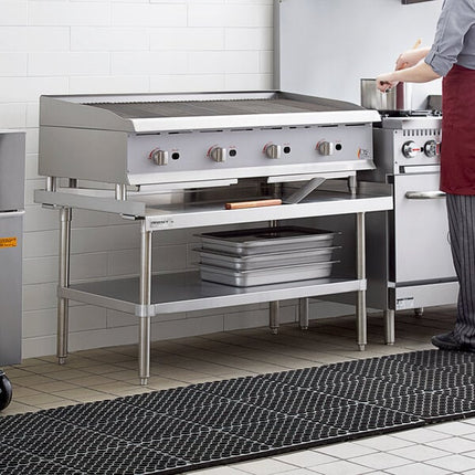 Chân kê thiết bị inox 14-gauge Regency Spec Line 76 x 122 cm có kệ dưới inox