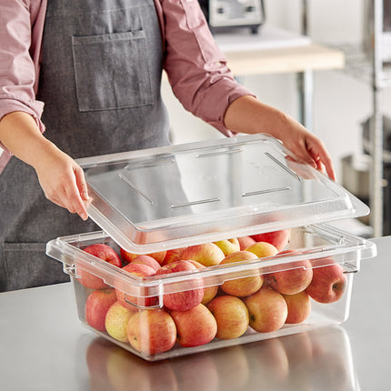 Nắp phẳng cho hộp đựng thực phẩm nhựa polycarbonate trong suốt Cambro Camwear 1218CCW135 46 x 30 cm