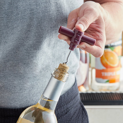 Dụng cụ khui rượu bỏ túi bằng nhựa Choice màu đỏ mận