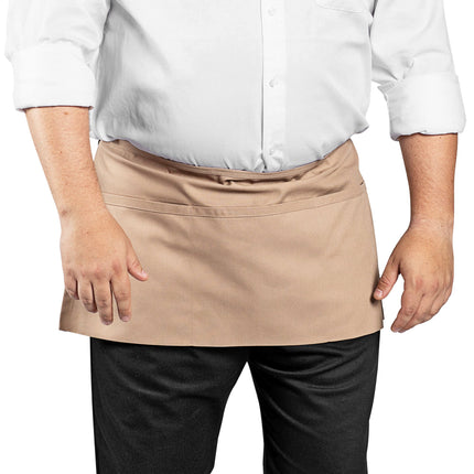 Tạp dề thắt lưng poly-cotton màu be Uncommon Chef 3067 27,9 x 58,4 cm