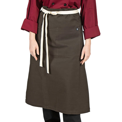 Tạp dề bistro canvas cotton màu nâu Uncommon Chef 3119 83,8 x 78,7 cm