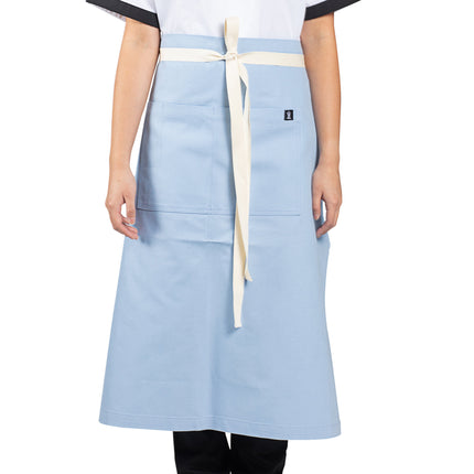 Tạp dề bistro canvas cotton màu xanh dương Uncommon Chef 3119 83,8 x 78,7 cm