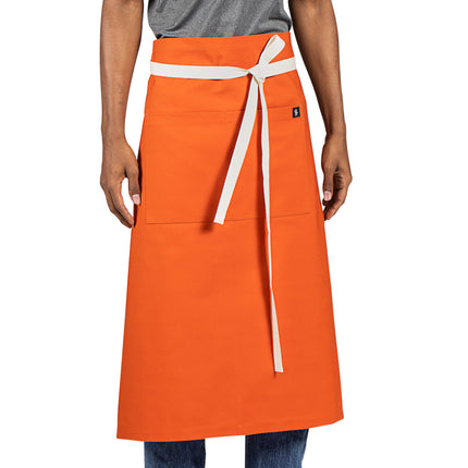 Tạp dề bistro canvas cotton màu cam Uncommon Chef 3119 83,8 x 78,7 cm