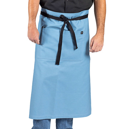 Tạp dề bistro canvas cotton màu xanh dương Uncommon Chef 3120 83,8 x 78,7 cm