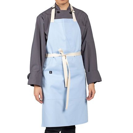 Tạp dề yếm poly-cotton màu xanh dương Uncommon Chef 3127 86,4 x 58,4 cm