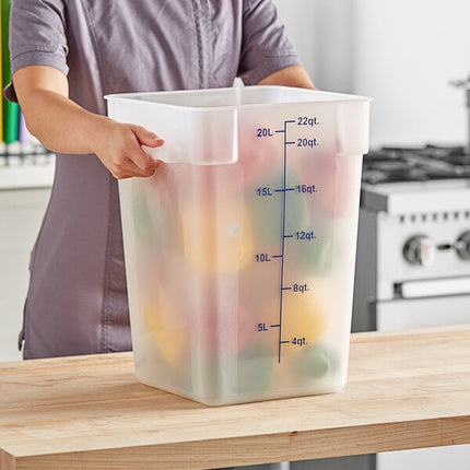 Hộp đựng thực phẩm nhựa PP vuông trong mờ Choice 20,8 lít