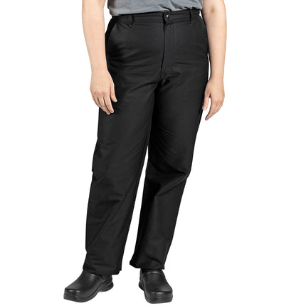 Quần bếp ống thẳng Uncommon Chef 4013 unisex màu đen tùy chỉnh - Eo 71 cm