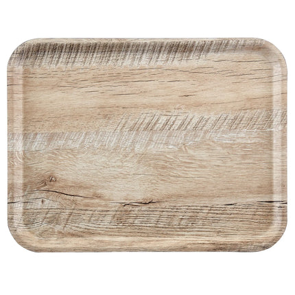 (24 pieces) CAMBRO | MADEIRA - Laminated tray - rectangular - 330x430mm - wood look - light oak