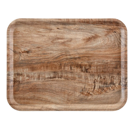 (24 pieces) CAMBRO | MADEIRA - Laminated tray - rectangular - 360x460mm - wood look - light olive