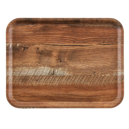 (24 pieces) CAMBRO | MADEIRA - Laminated tray - rectangular - 360x460mm - wood look - brown oak