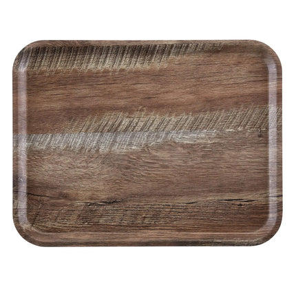 (24 pieces) CAMBRO | MADEIRA - Laminated tray - rectangular - 360x460mm - wood look - dark oak