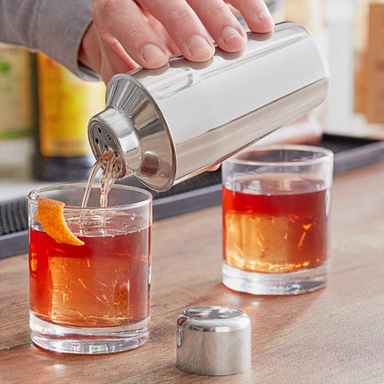 Bình lắc cocktail cobbler 3 mảnh thép không gỉ Acopa 237 ml