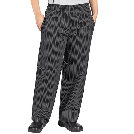 Quần bếp unisex Uncommon Chef 4003 sọc thổ dân đen/trắng size 2XL