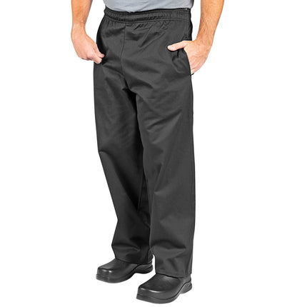 Quần bếp unisex Uncommon Chef 4005C đen, tùy chỉnh - XL