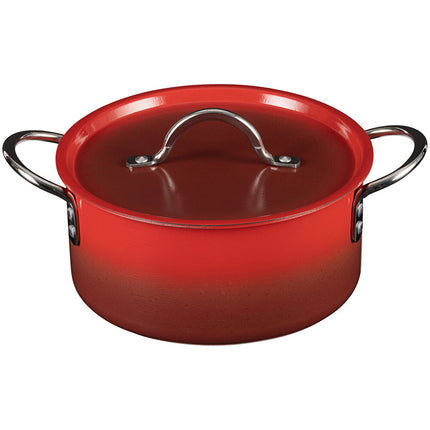 Nồi nấu sốt inox Bon Chef Country French X 3,1 lít ombre đỏ Crimson kèm nắp - 73301-OM-CR
