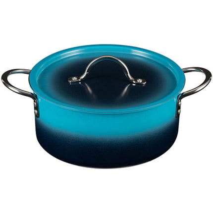 Nồi nấu sốt inox Bon Chef Country French X 4,1 lít ombre xanh Caribbean kèm nắp - 73302-OM-C