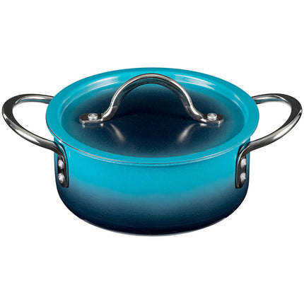 Nồi nấu sốt inox Bon Chef Country French X 1,6 lít ombre xanh Caribbean kèm nắp - 73299-OM-C