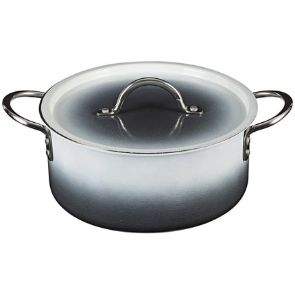 Nồi nấu sốt inox Bon Chef Country French X 4,1 lít ombre xám Shadow kèm nắp - 73302-OM-S