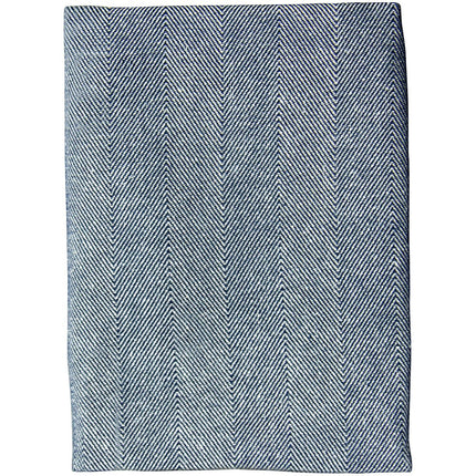 Khăn ăn xanh dương bằng cotton ELS 100% sọc Garnier-Thiebaut 56 cm x 58 cm - Gói 10 cái