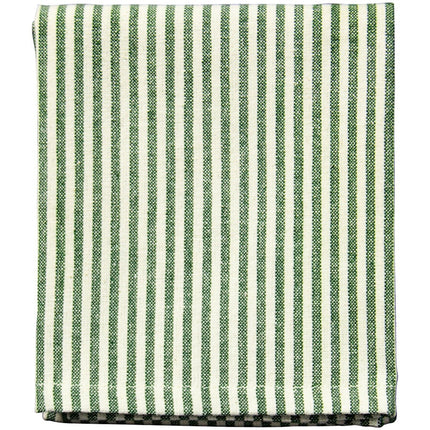 Khăn ăn xanh lá bằng cotton ELS 100% sọc Garnier-Thiebaut 43 cm x 69 cm - Gói 10 cái