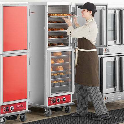 Thiết bị làm bánh Avantco HPI-1836DC cỡ đầy đủ cách nhiệt có sưởi tủ giữ nóng và ủ bột với trong suốt cửa nửa Dutch - 12