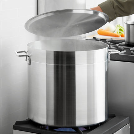 Nồi nấu nước dùng bằng nhôm tiêu chuẩn Choice 80 qt kèm nắp