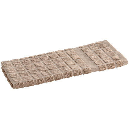 Khăn bếp cotton ô vuông màu be Oxford Kitchen Ensemble 907 g 63,5 x 38,1 cm - Gói 12 cái