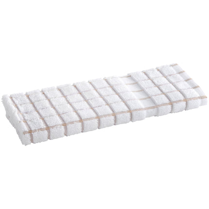 Khăn bếp cotton ô vuông màu be trắng Oxford 1474 g 63,5 x 38,1 cm - Thùng 144 cái