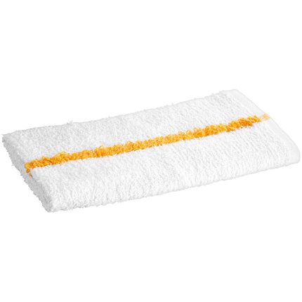 Khăn bar cotton sọc màu vàng đồng trắng Oxford 907 g 50,8 x 43,2 cm - Gói 12 cái