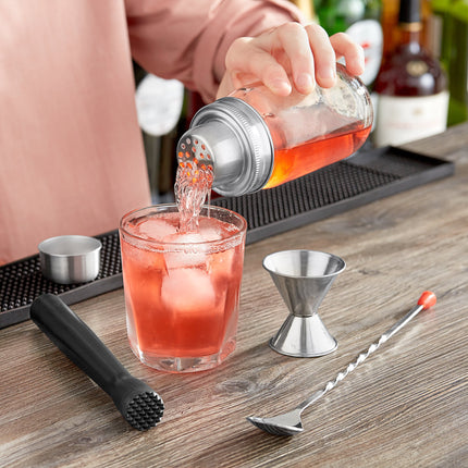 Bộ dụng cụ pha chế cocktail bình lắc hũ mason Acopa 4 món 444 ml