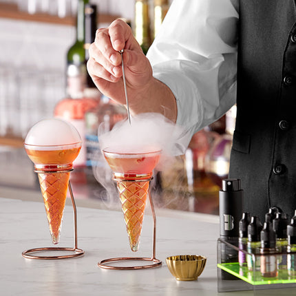 Bộ súng tạo khói cocktail mini Flavour Blaster màu đen - Bộ khởi đầu tất cả trong một