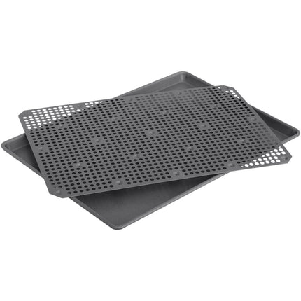 Bộ khay quay 2 mảnh LloydPans 46 x 33 cm phủ Tuff-Kote® tôi sẵn SET-14543