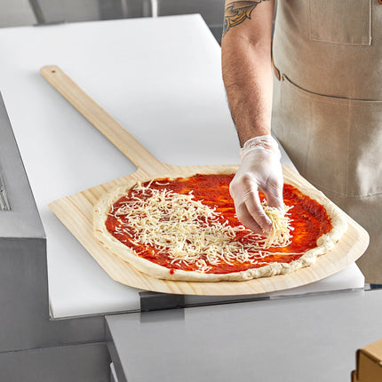 Xẻng xúc pizza gỗ thành vát Choice 46 x 46 cm tay cầm 61 cm
