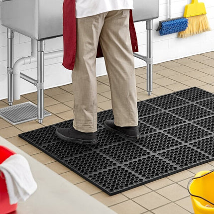 Thảm cao su chống mỏi viền thẳng màu đen Choice 99 x 149 cm dày 2,2 cm