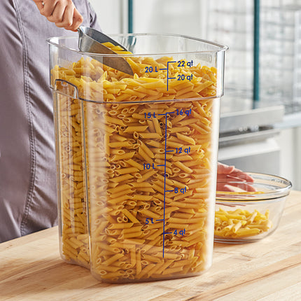 Hộp đựng thực phẩm nhựa polycarbonate vuông trong suốt Cambro CamSquares® FreshPro 20,8 lít