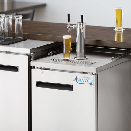 Trụ vòi bia đôi Avantco 178TOWERDBL - cột 8 cm