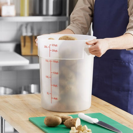 Hộp đựng thực phẩm nhựa PP tròn trong mờ Choice 20,8 lít
