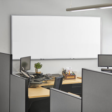 Bảng trắng từ tính gắn tường Dynamic by 360 Office Furniture khung nhôm 244 x 122 cm